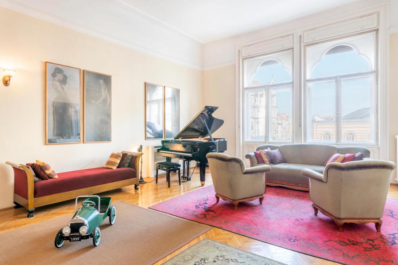 Stunning Spacious Art Nouveau Apart , Grand Piano Apartment Budapest Exterior photo